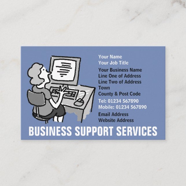 Office & Business Support Services Card (Front)