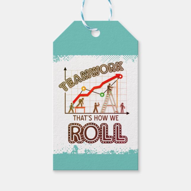 Office candy jar appreciation reward teamwork tag (Front)