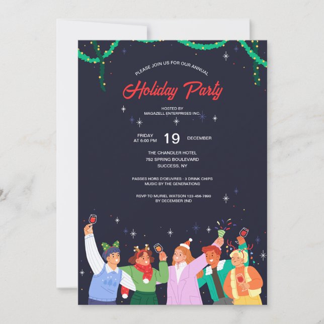 Office Christmas Party Invitation (Front)