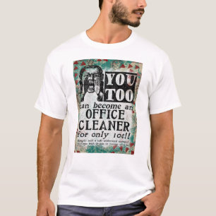 Office Cleaner - Funny Vintage Retro T-Shirt