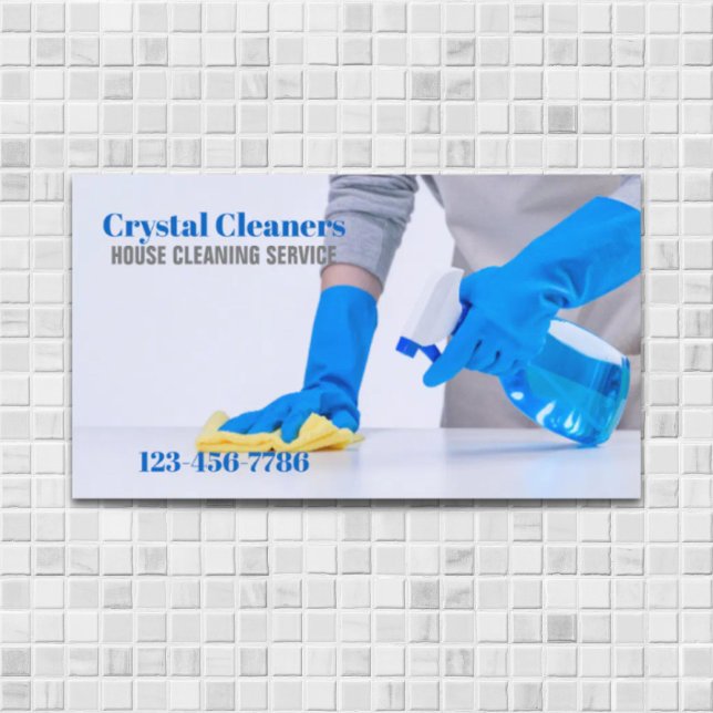 Office Cleaning Maid Services Housekeeping  Business Card (Office Cleaning Maid Services Housekeeping Business Card)