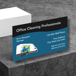 Office Cleaning Professional Business Cards