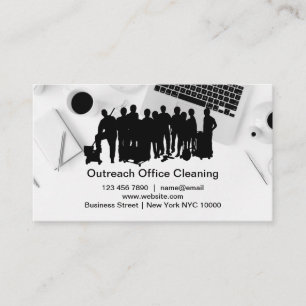 Office Cleaning Services Business Cards