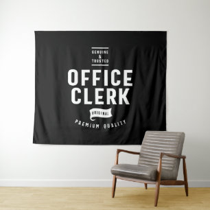 Office Clerk Job Title Gift Tapestry