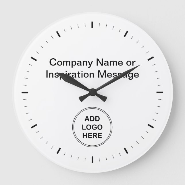 Office Company Logo Clocks (Front)
