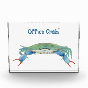 Office Crab Acrylic Award