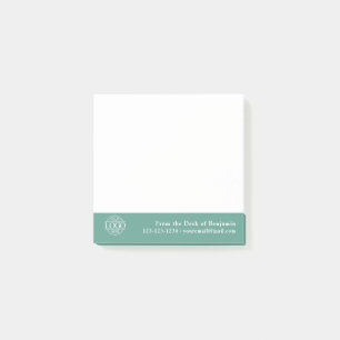 Office Custom Modern Simple Logo From the Desk of Post-it Notes