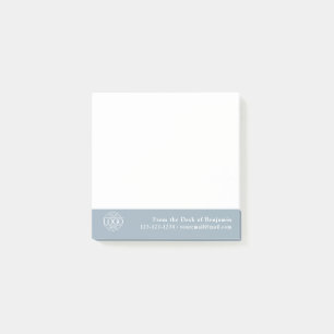 Office Custom Modern Simple Logo From the Desk of Post-it Notes