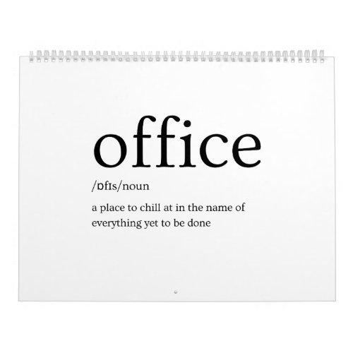 Office definition  calendar