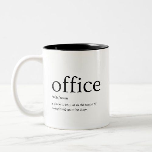 Office definition Two_Tone coffee mug
