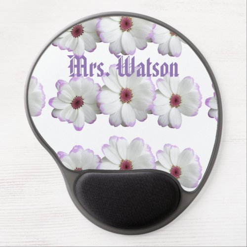 Office Desk Blossoms Floral DestinyS Destiny Gel Mouse Pad