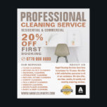 Office Desk, Cleaning Service Advertising Flyer<br><div class="desc">Office Desk,  Cleaning Service Advertising Flyer by The Business Card Store.</div>