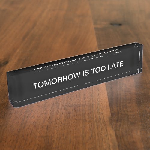 Office Desk Name Plate Wise Business Saying