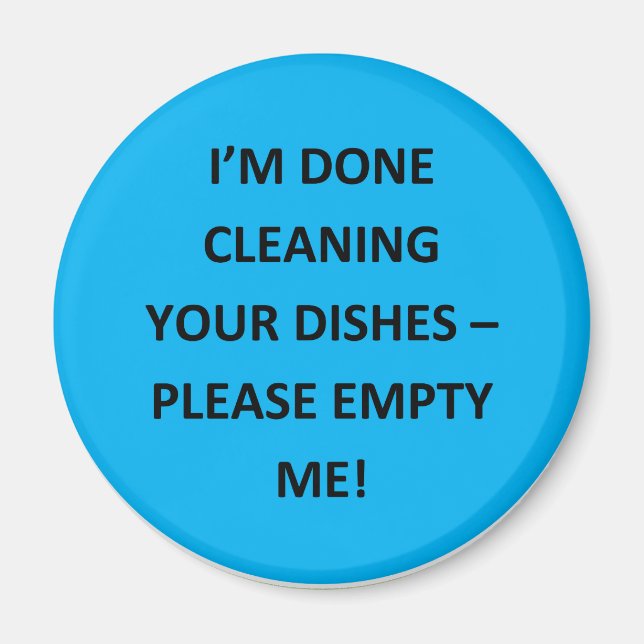 Office Dishwasher Notices Magnet (Front)