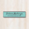 Office Door Name Plate Sign - Teal and Black