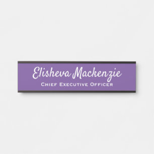 Office Door Name Signs Plate Sign - Lavendar