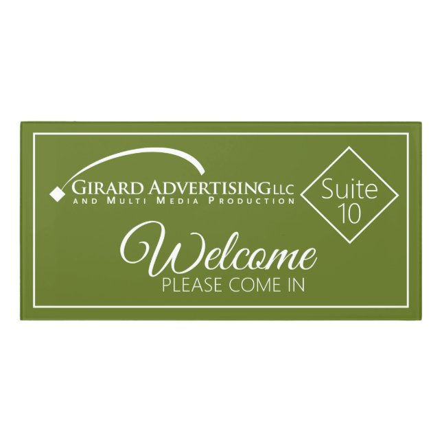 Office Door Sign (Classic Front)