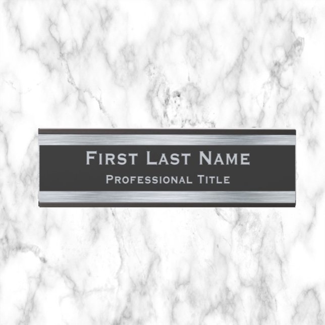 Office Door Sign Signs Silver Color Modern (Creator Uploaded)