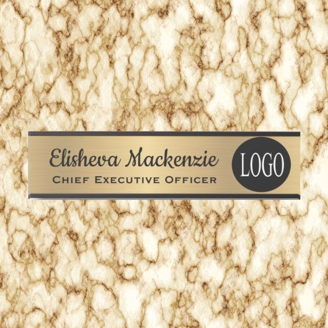 Office Door Sign Your Logo Here  Name Plate (Creator Uploaded)