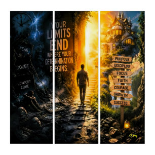 Office - Dorm - Home Decor 3-36x12 each