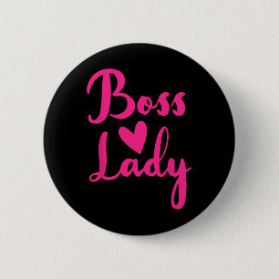 Office Employee Bosses Day Female Boss Ceo Manager Button