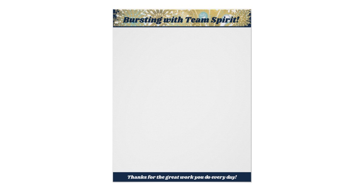 Office employee kudos board recognition poster Zazzle