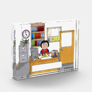 Office, Female - Personalized Cartoon Gift