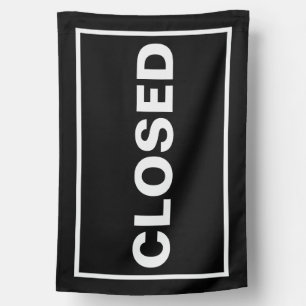 Office flag closed sure sign flag