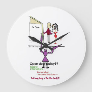 Office Fun Clock/Round Large Clock