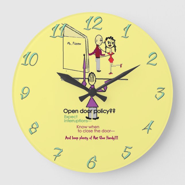 Office Fun Clock/Round Large Clock (Front)