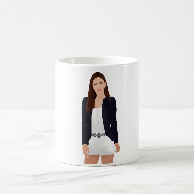 Office Girl Coffee Mug (Center)