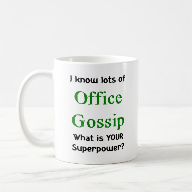 office gossip coffee mug (Left)
