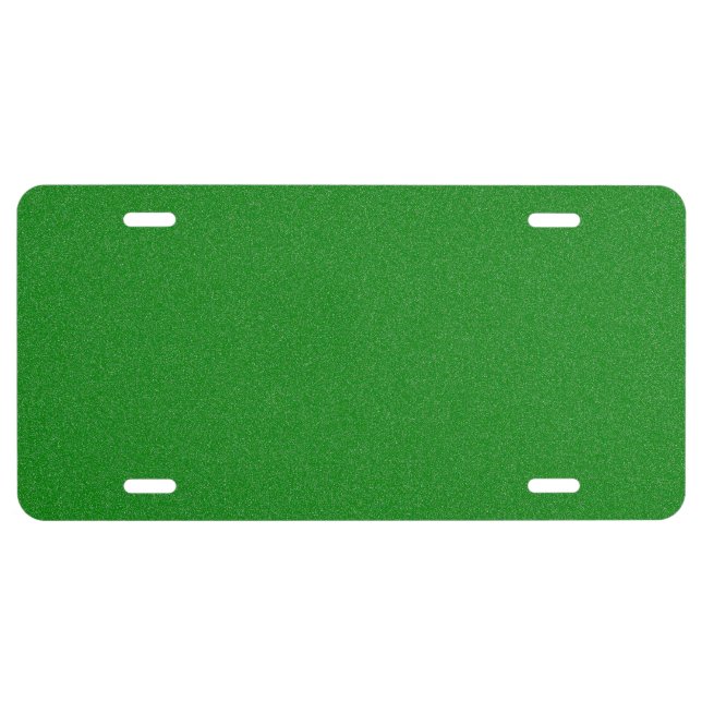 Office Green Star Dust License Plate (Front)