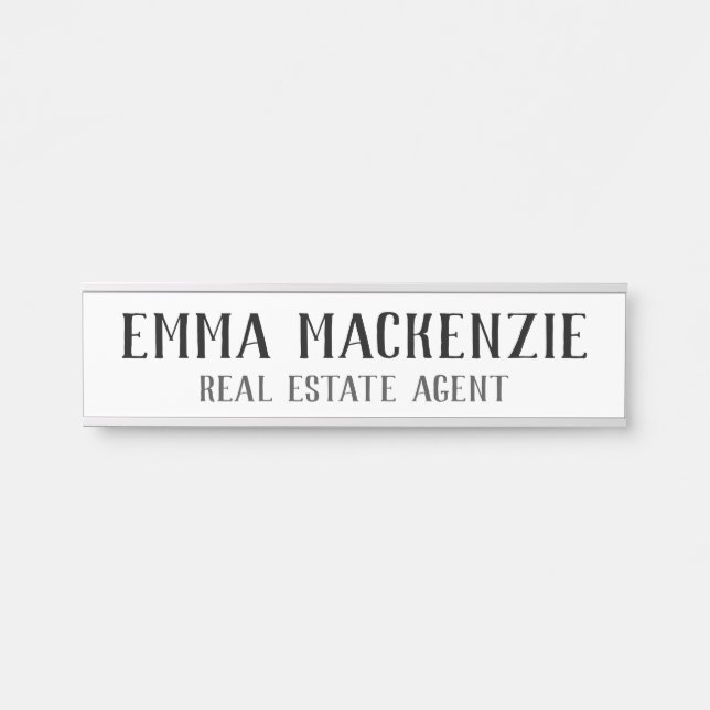 Office Hanging Door Sign Name Plate (Front)