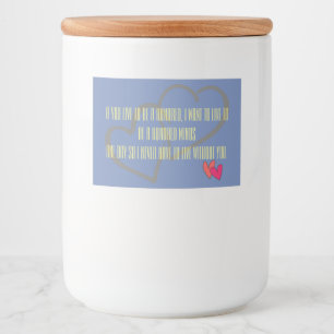 Office Home wedding Personalize Destiny Destiny'S Food Label