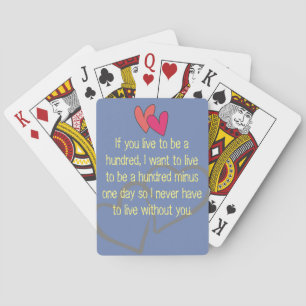 Office Home wedding Personalize Destiny Destiny'S Poker Cards