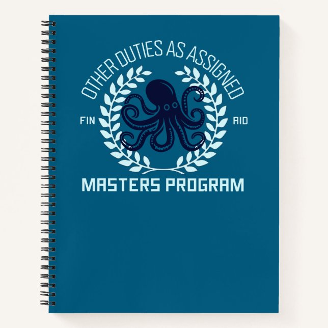 Office Humor Coworker Gift Notebook (Front)