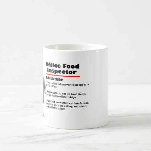 Office Humor Food Inspector Coffee Mug