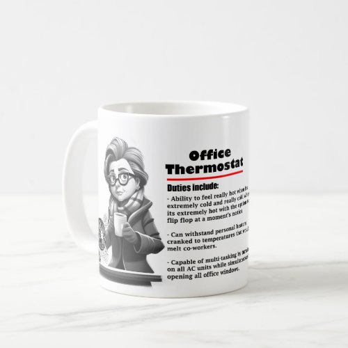 Office Humor Office Thermostat Coffee Mug