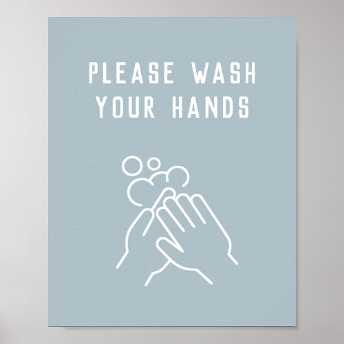 Office Hygiene Please Wash Your Hands Poster