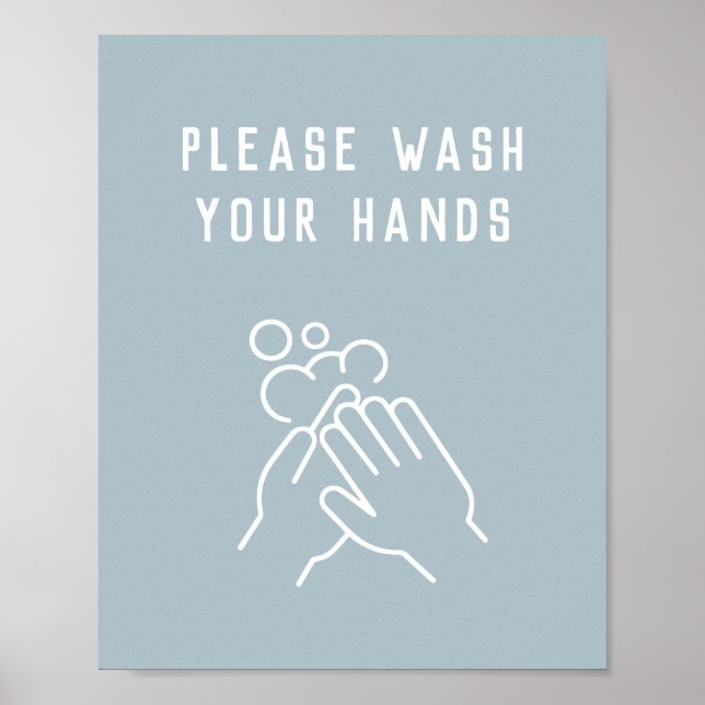 Office Hygiene Please Wash Your Hands Poster (Front)