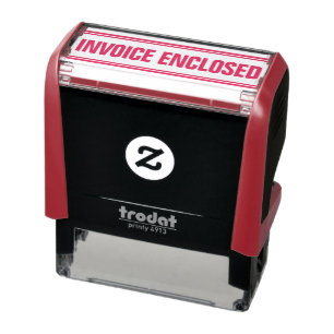 OFFICE INVOICE ENCLOSED SELF-INKING STAMP