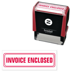 Office Invoice Enclosed  Self-inking Stamp
