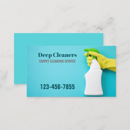 Office Janitorial Housekeeping Cleaning Services Business Card