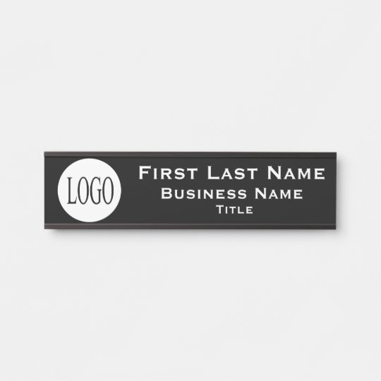 Office Logo Business Black Door Sign Name Plate