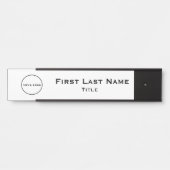 Office Logo Business Hanging Door Sign Name Plate | Zazzle