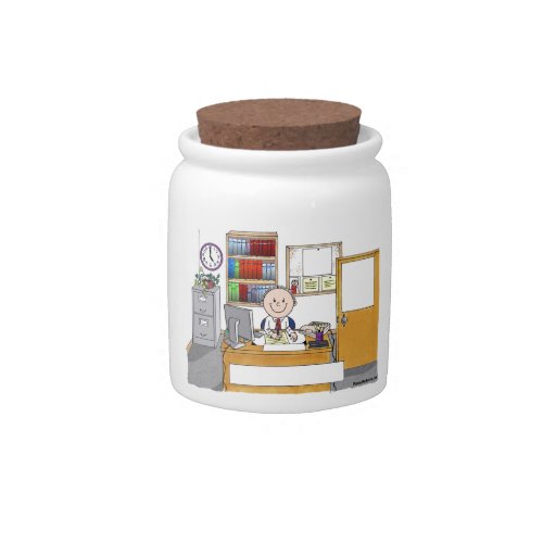 Office Male _ Personalized Cartoon Gift Candy Jar