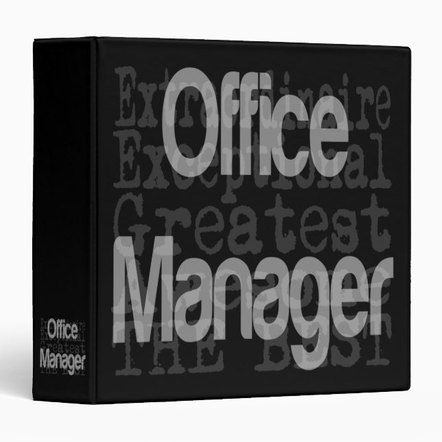 Office Manager Extraordinaire 3 Ring Binder (Front/Spine)