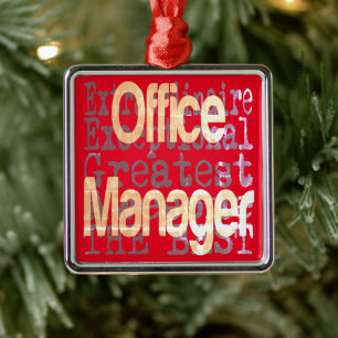 Office Manager Extraordinaire Metal Ornament