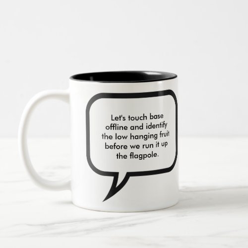 Office Manager Jargon Two_Tone Coffee Mug